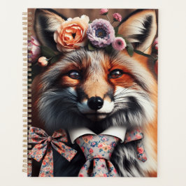 Wild fox wearing a tie cute  planer