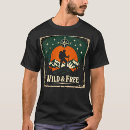 Wild & Free – Outdoor-Freiheit Natur-Geist Tee