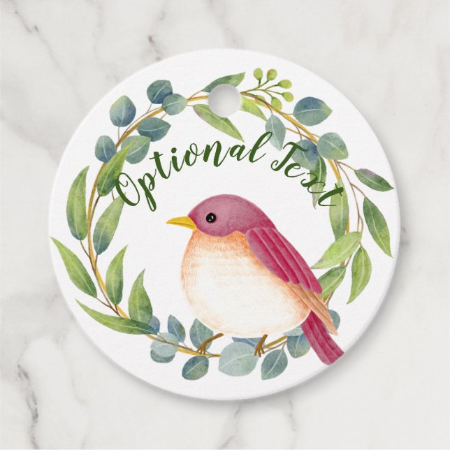Wild & Free Song Bird Geschenkanhänger (Vorderseite)