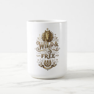 Wild & Free Vintage Pferd Western Retro Kaffeetass Kaffeetasse