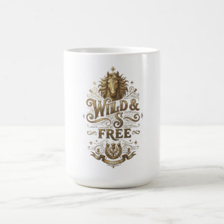 Wild & Free Vintage Pferd Western Retro Kaffeetass Kaffeetasse
