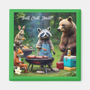 "Wild Friends BBQ Co." Magnet