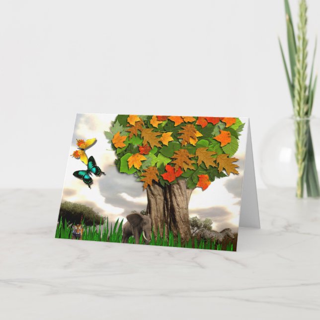 Wild Friends Birthday Card Karte (Vorderseite)