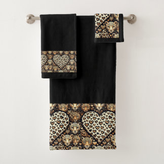 Wild für Ihre Liebe Badhandtuch Set