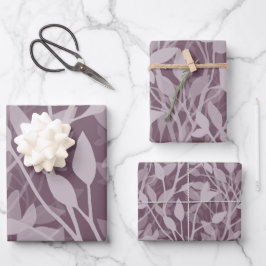 Wild Garden Mist Soft Botanical Foliage Geschenkpapier Set