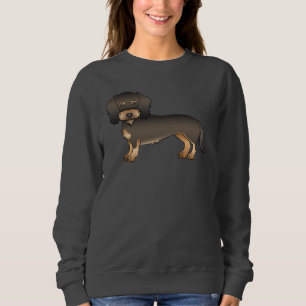 Wild gebackene Dackel mit haariger  Niedlicher Car Sweatshirt