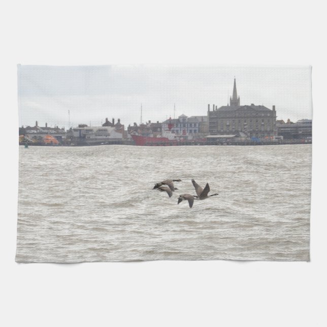 Wild Geese Geschirrtuch (Horizontal)