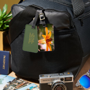 Wild Gepunktete kanadische Lily-Blume Personalisie Gepäckanhänger