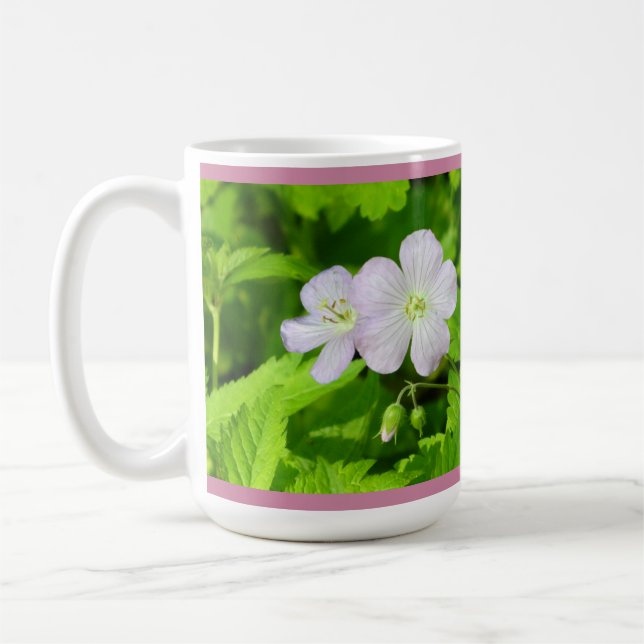 Wild-Geranium-Tasse Tasse (Links)