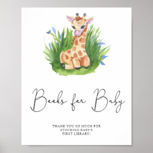 Wild Giraffe - Bücher für das Baby Poster