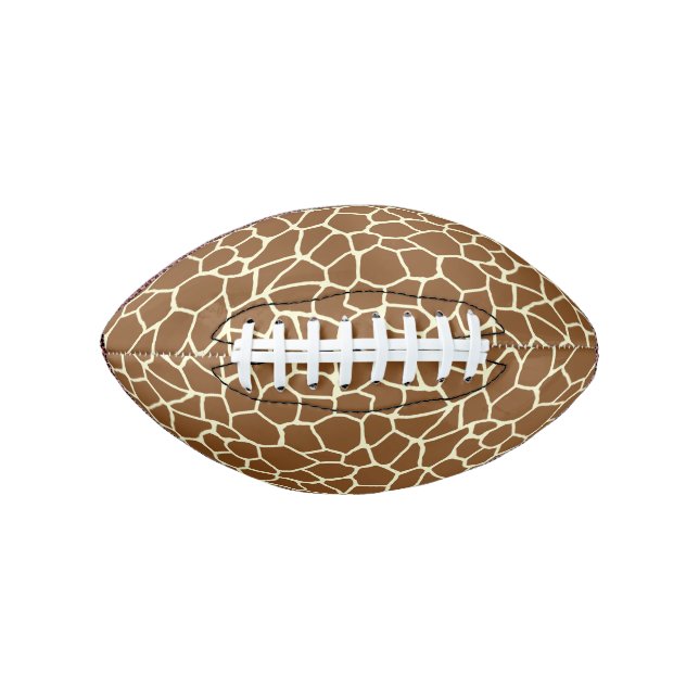 Wild Giraffe Muster Animal Print Football (Vorderseite)