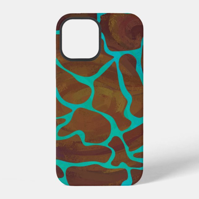 Wild Giraffe Print iPhone Hülle (Rückseite)