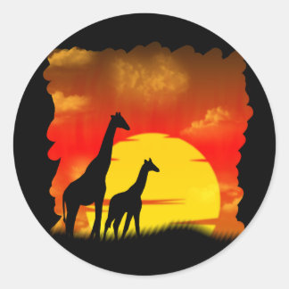 Wild Giraffe Sticker