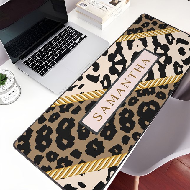 Wild Gold Minimalistisch Custom Schreibtischunterlage (desk mat)