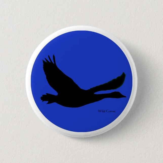 Wild Goose Button - Anpassen mit eigenem Text (Vorderseite)