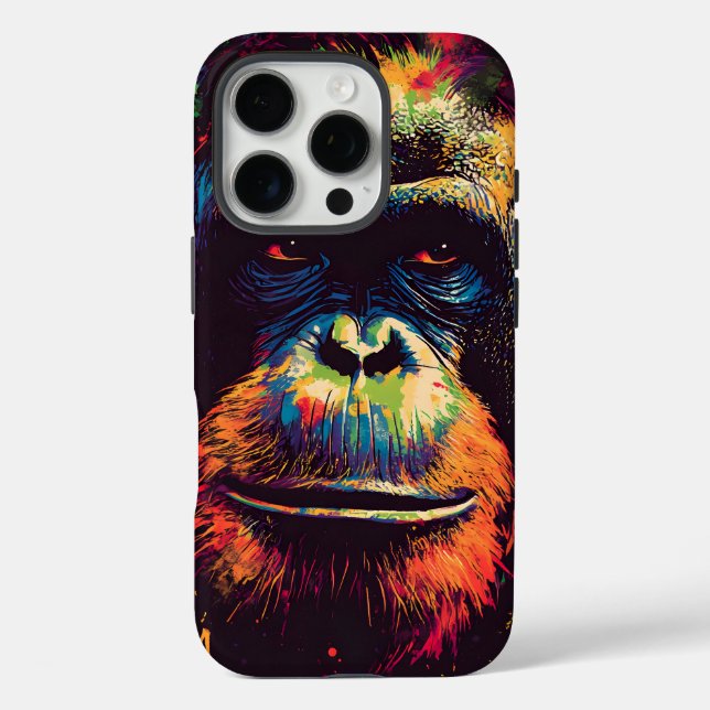Wild Graffiti Urban Jungle Gorilla Case-Mate iPhone Hülle (Rückseite)