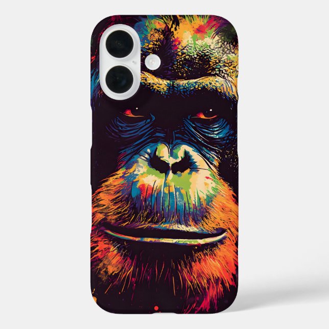 Wild Graffiti Urban Jungle Gorilla Case-Mate iPhone Hülle (Rückseite)
