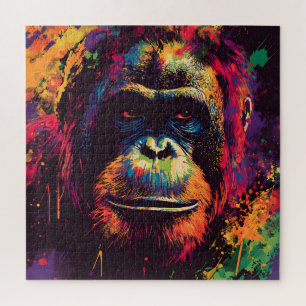 Wild Graffiti Urban Jungle Gorilla Puzzle