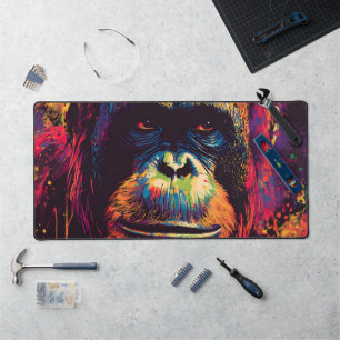 Wild Graffiti Urban Jungle Gorilla Schreibtischunterlage
