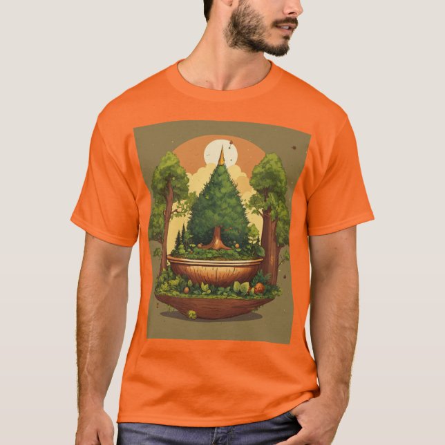 Wild grafisches T-Shirt bleibe (Vorderseite)