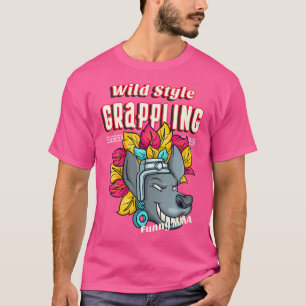 Wild Grappling Jackal Mixed Martial Arts Jiu-Jitsu T-Shirt
