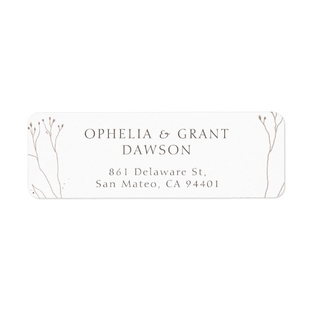 Wild Grass 30 Rücksendeadresse-Etikett pro Blatt (Vorne)