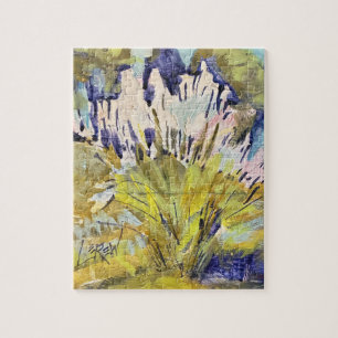 Wild Grass Plumes Gemälde / Künstler Larry Lerew Puzzle