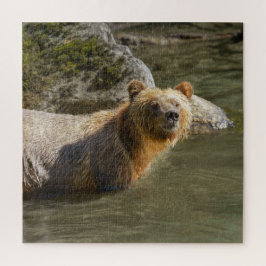 Wild Grizzly Bear am Fluss Orford Puzzle