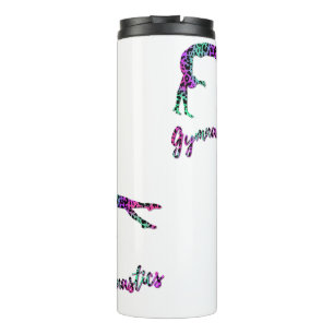 Wild Gymnastics Girl   Animal Print Gymnastics Thermosbecher