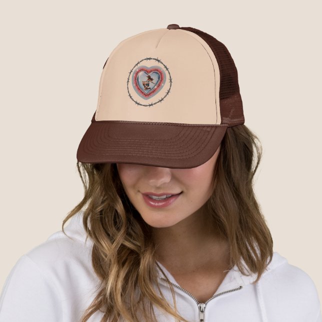 Wild Heart Cowgirl Hat ❤️ ‍ 🔥 💃 Truckerkappe (Beispiel)