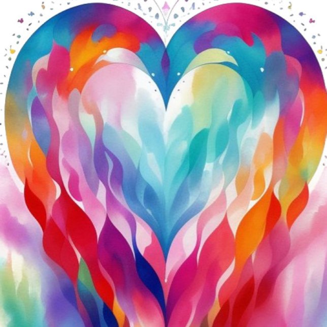 Wild Heart iPhone Hülle (A vibrant and fluid design, the heart is composed of flowing, ribbon-like strokes.)