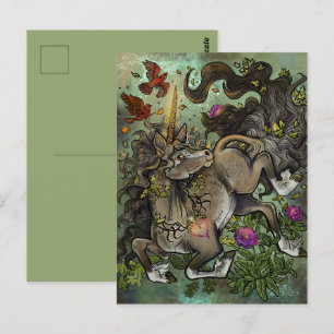 Wild Hearted Unicorn Postkarte
