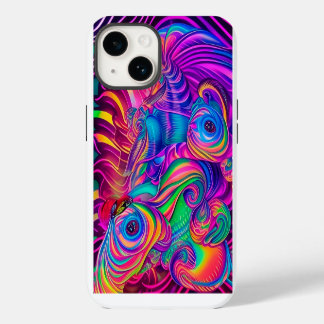 Wild hell funky künstlerisch Spaß cool kreativ iPhone 14 Hülle