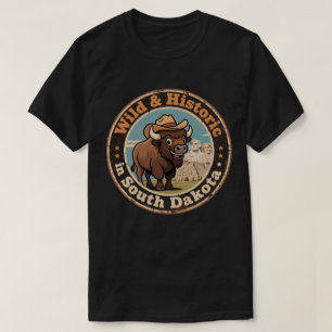 Wild & Historisch_ South Dakota Retro Western T-Shirt