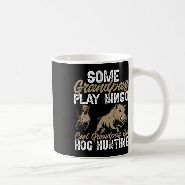Wild Hog Jagd Vater Großvater Boar Jagd Kaffeetasse (Rechts)