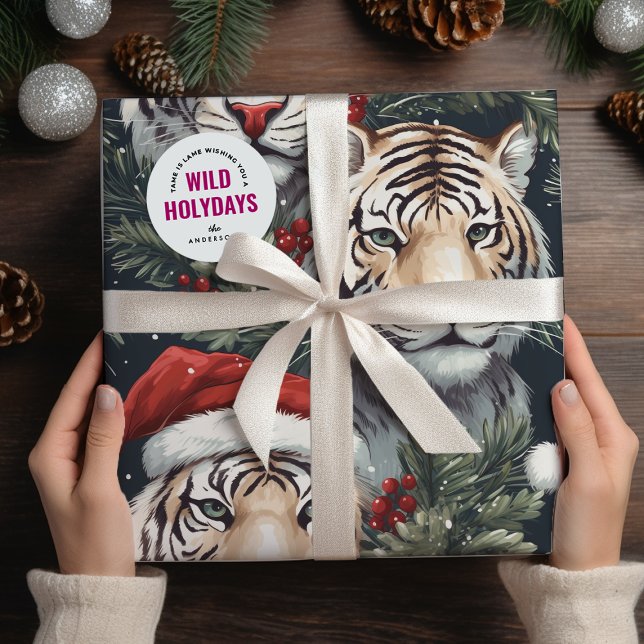 Wild Holidays Tiger Safari Geschenkpapier (Von Creator hochgeladen)
