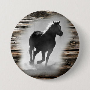 Wild Horse Galloping Button