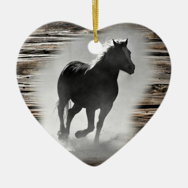 Wild Horse Galloping Keramik Ornament (Vorne)