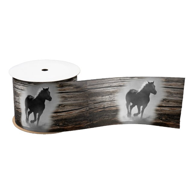 Wild Horse Galloping Satinband (Spule)
