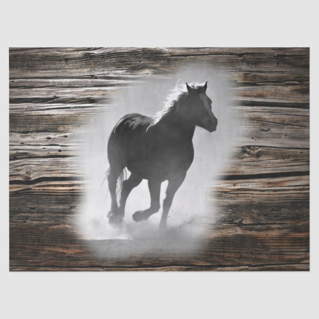 Wild Horse Galloping Seidenpapier (Vorderseite)