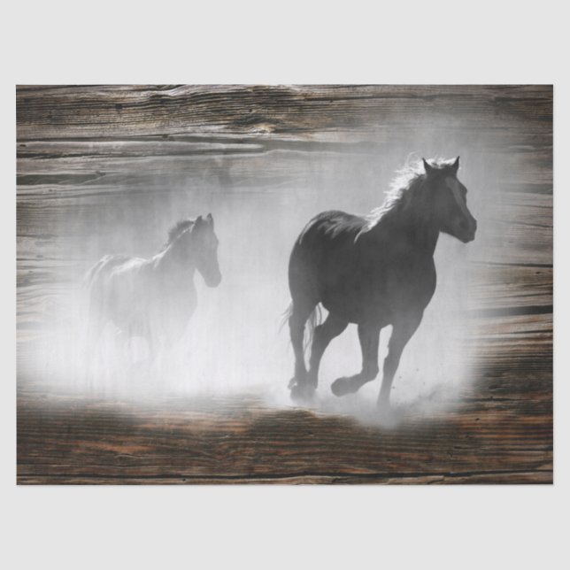 Wild Horse Galloping Seidenpapier (Vorderseite)