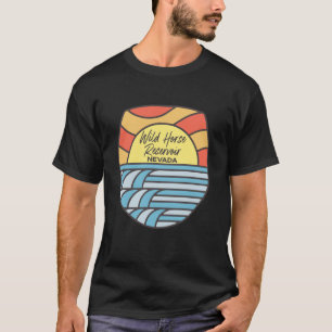 Wild Horse Reservoir Nevada NV Sonnenuntergang Url T-Shirt