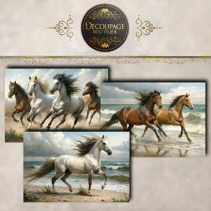 Wild Horses Collection Decoupage Geschenkpapier Set