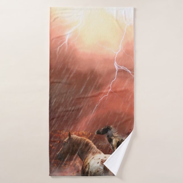 WILD HORSES DESERT STORM BADEHANDTUCH (Badehandtuch)