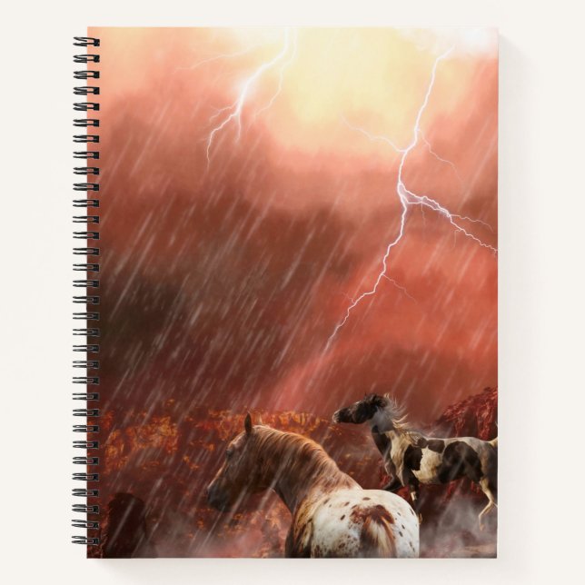 WILD HORSES DESERT STORM NOTIZBUCH (Vorderseite)