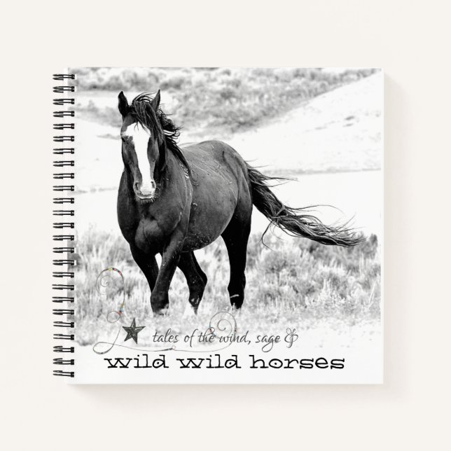Wild Horses Journal Diary Spiral Notebook Notizbuch (Vorderseite)