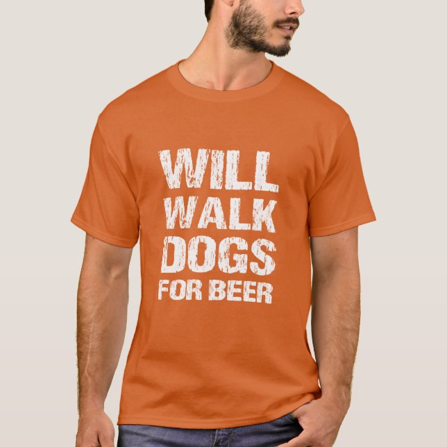 Wild Hunde zu Fuß für Bierfreunde, Gabe an den Wal T-Shirt (Vorderseite)