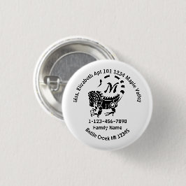 Wild Iguana Lost Family Zuhause-Adresse Button