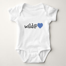 Wild im Herzen - Baby Blue Heart Baby Strampler