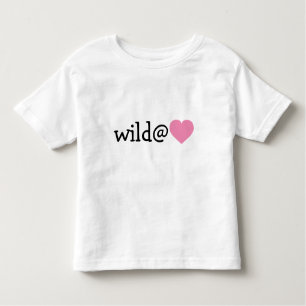 Wild im Herzen - rosa Herz Kleinkind T-shirt